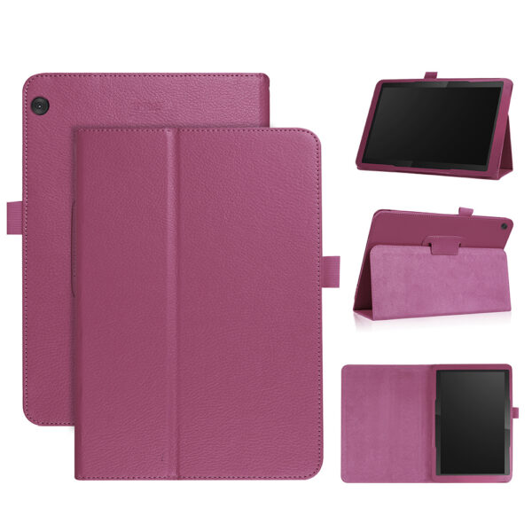 Lunso - Lenovo Tab M10 Gen 1 - Stand flip Bookcase hoes - Paars