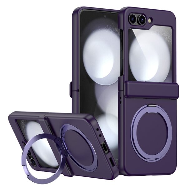 Lunso Samsung Galaxy Z Flip 7 FE / Z Flip6 backcover hoesje met MagSafe-ring - Paars