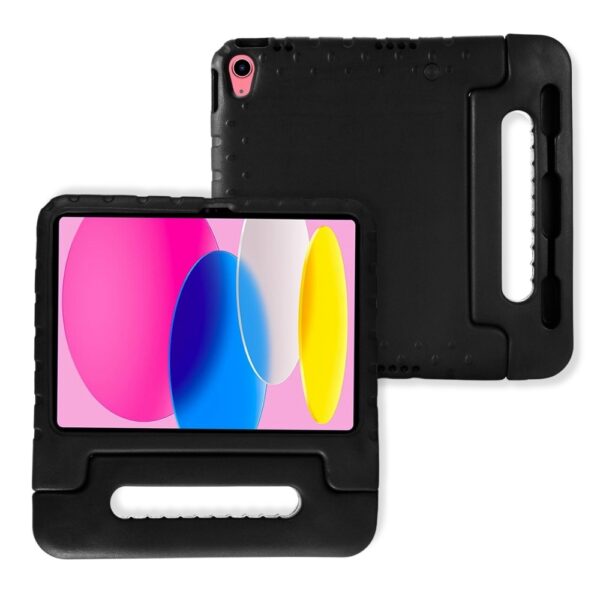 Lunso iPad 11 inch (2025) A16 - EVA Schokbestendige Kinderhoes met handvat - Zwart