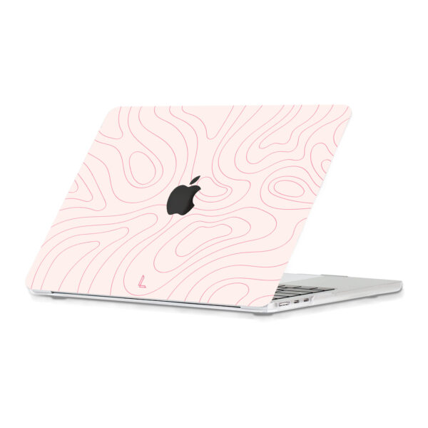Lunso MacBook Air 13 inch (2022-2025) cover hoes - case - Pink Mocha