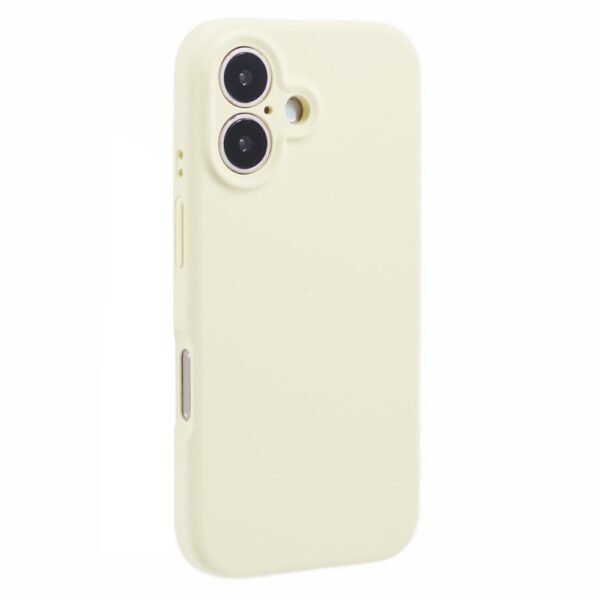 Lunso iPhone 16 hoesje - Flexibel siliconen Backcover - Geel