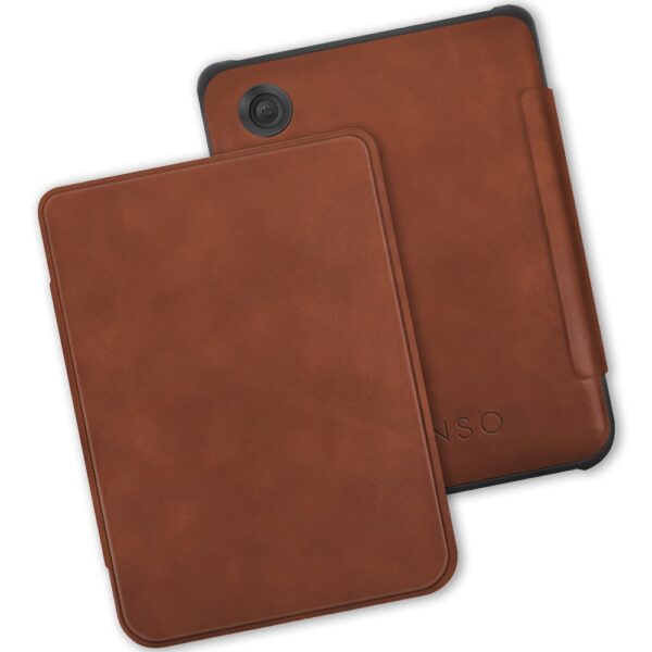 Lunso Kobo Clara BW / Clara Colour hoes (6 inch) - echt leren sleepcover - Cognac