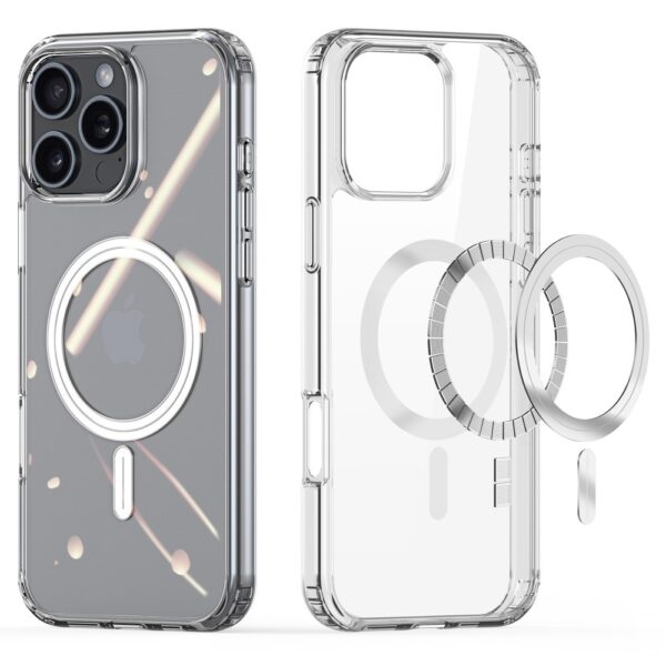 Dux Ducis iPhone 16 Pro Max hoesje - Magsafe backcover - Bayer Transparant
