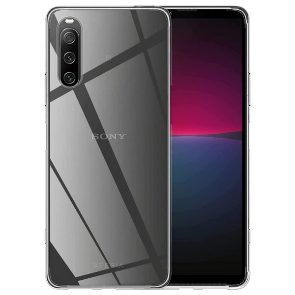 Lunso - Sony Xperia 1 V - TPU Backcover hoes - Transparant