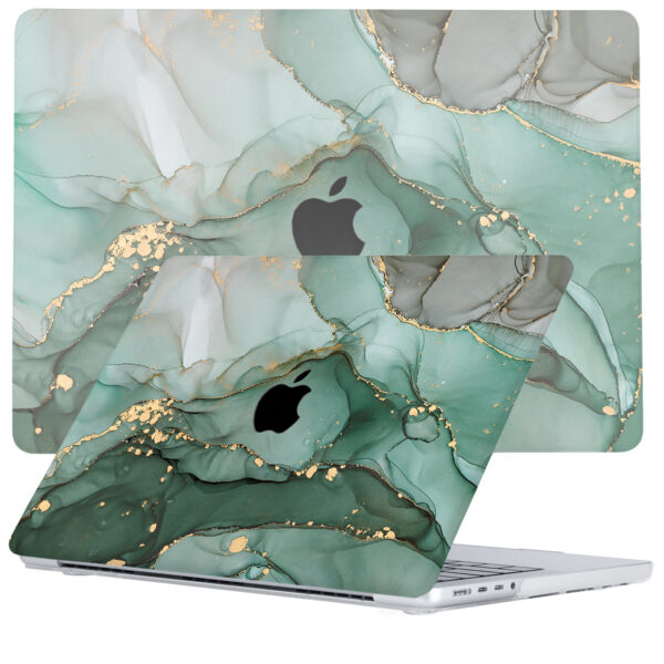 Lunso MacBook Pro 14 inch (2021-2024) cover hoes - case - Green Maeve