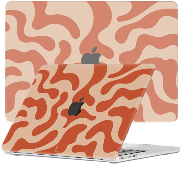 Lunso MacBook cover hoes - case - Orange Fever