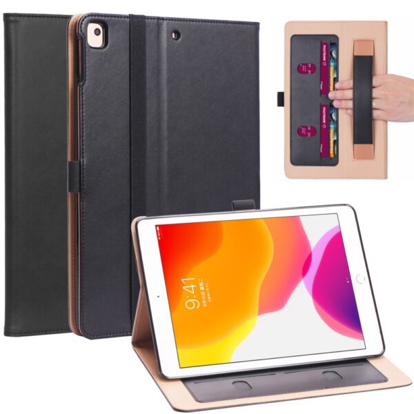 Luxe stand flip cover hoes - iPad 10.2 inch (2019/2020/2021) - Zwart