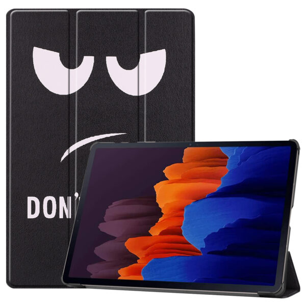 3-Vouw sleepcover hoes - Samsung Galaxy Tab S7 Plus / Tab S8 Plus - Don&apos;t Touch