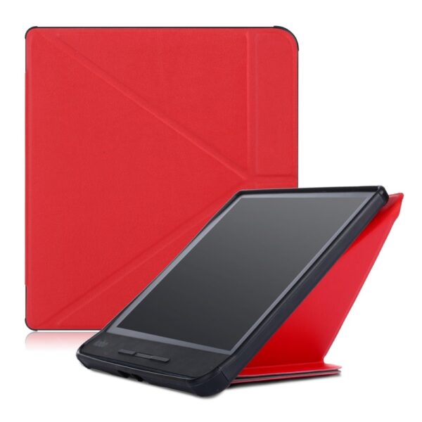 Lunso - sleepcover origami hoes - Kobo Forma - Rood