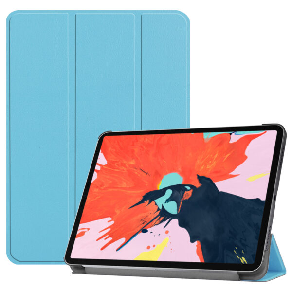 3-Vouw sleepcover hoes - iPad Pro 12.9 inch (2020) - Lichtblauw