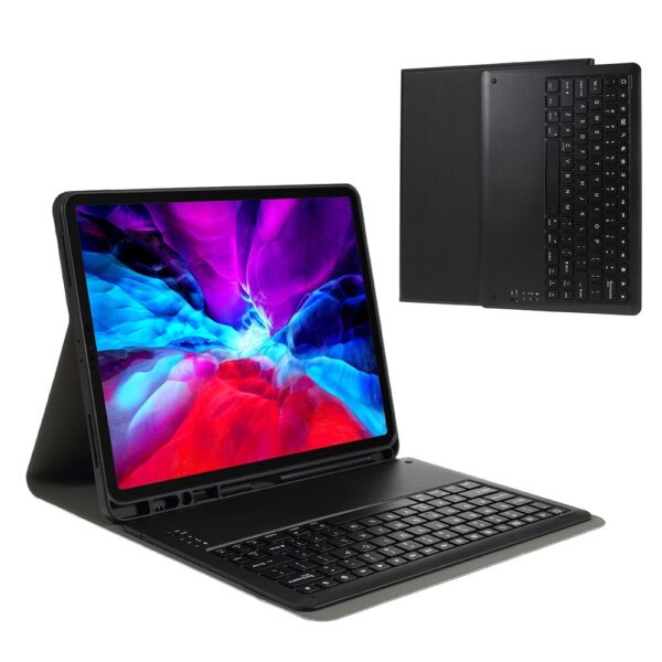 Lunso - afneembare Keyboard hoes - iPad Pro 12.9 inch (2020) - Zwart