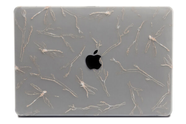 Lunso MacBook Pro 15 inch (2016-2020) cover hoes - case - Dragonfly White