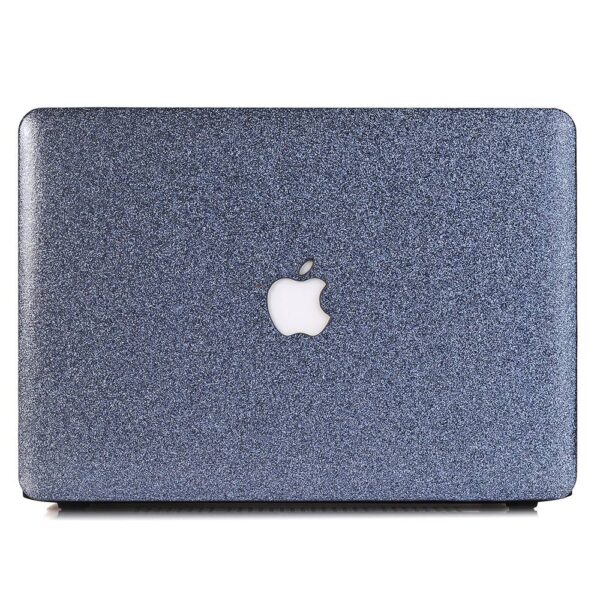 Lunso MacBook Air 13 inch (2018-2019) cover hoes - case - Glitter Donkergrijs