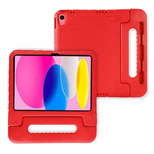 Lunso iPad 11 inch (2025) A16 - EVA Schokbestendige Kinderhoes met handvat - Rood