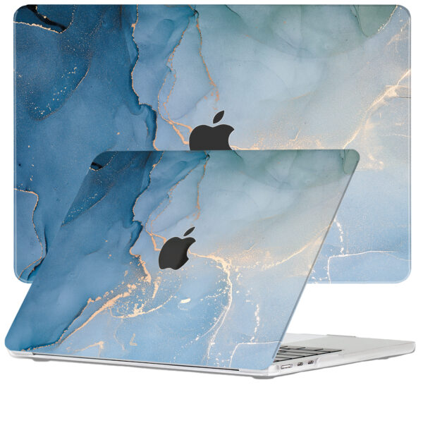 Lunso MacBook Air 15 inch (2023-2025) cover hoes - case - Aciano Azul