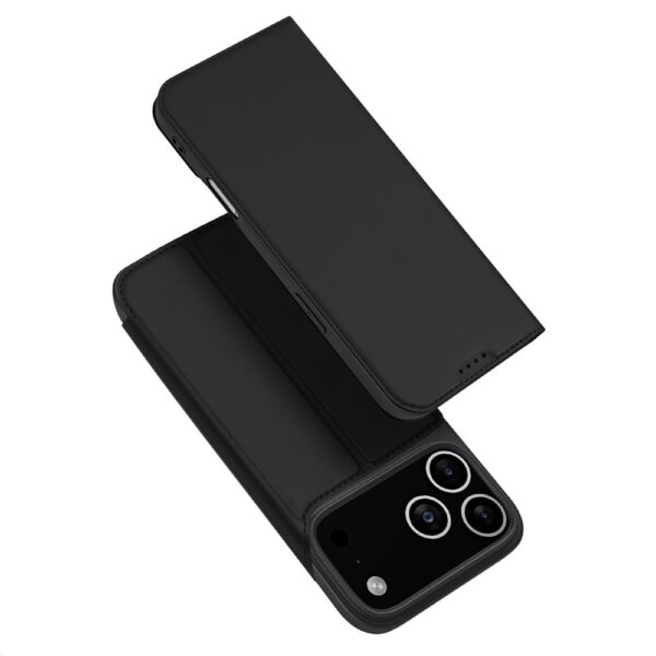 Dux Ducis iPhone 17 Pro hoesje - Slim bookcase - Zwart