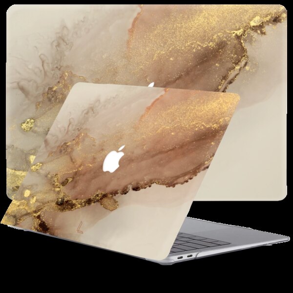 Lunso MacBook Air 13 inch (2010-2017) cover hoes - case - Sweet Caramel