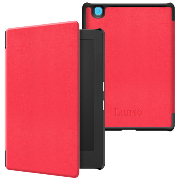 Lunso Kobo Aura H20 Edition 2 hoes (6.8 inch) - sleepcover - Rood