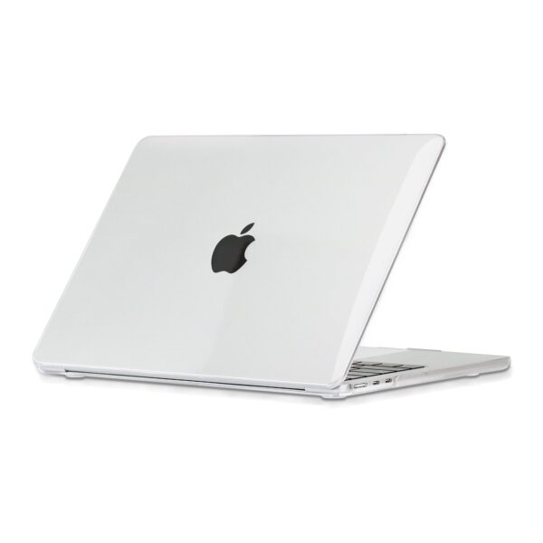 Lunso MacBook Air 13 inch (2022-2025) cover hoes - case - Glanzend Transparant