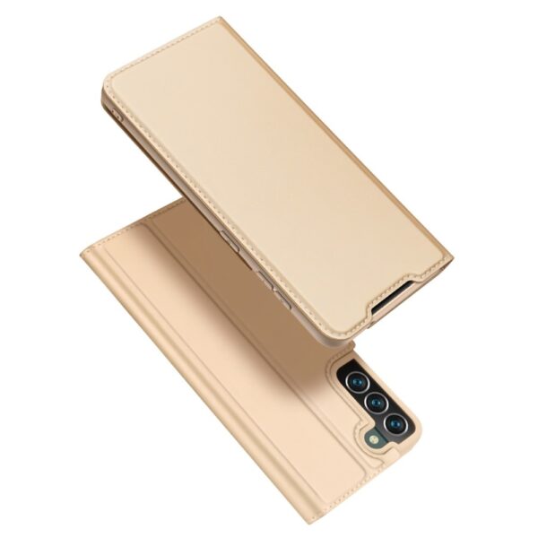 Dux Ducis - Slim bookcase hoes - Samsung Galaxy S22 Plus - Goud
