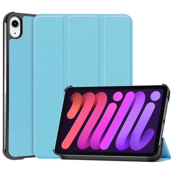 3-Vouw sleepcover hoes - iPad Mini 6 (2021) - Lichtblauw