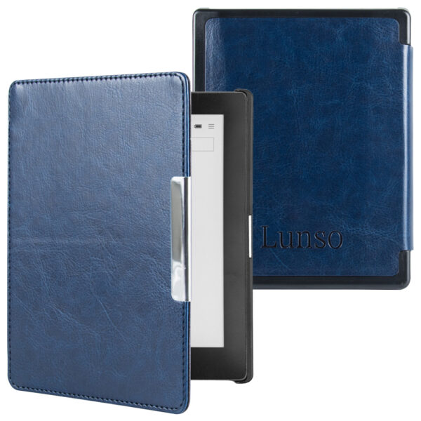 Lunso Kobo Aura Edition 1 hoes (6 inch) - sleepcover - Donkerblauw