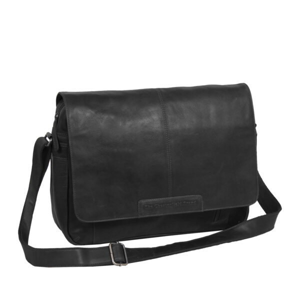 Chesterfield - Richard Lederen Schoudertas/Laptoptas - 15 inch - Zwart