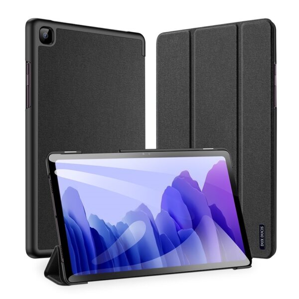 Dux Ducis - Domo Serie folio sleepcover hoes - Samsung Galaxy Tab A7 (2020) - Zwart
