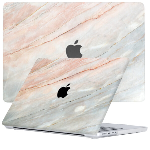 Lunso MacBook Pro 14 inch (2021-2024) cover hoes - case - Marble Aiden