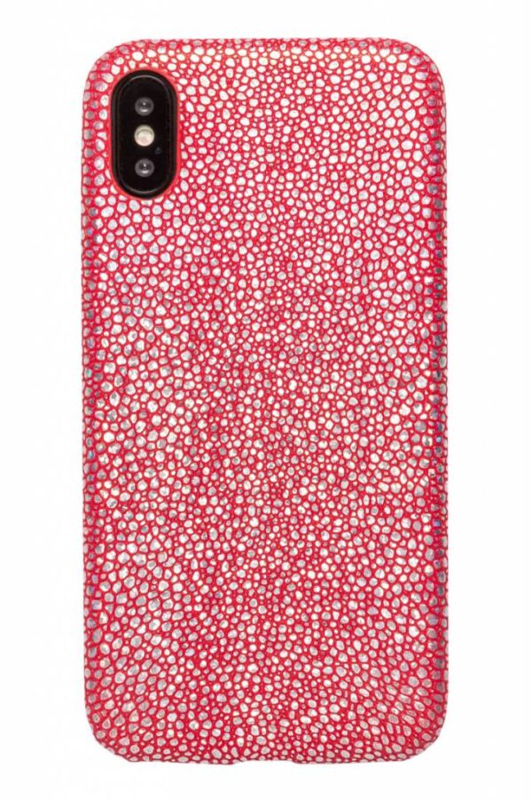 Lunso - ultra dunne backcover hoes - iPhone X / XS - stingray rood