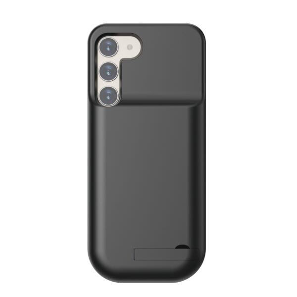 Lunso - Samsung Galaxy S23 Plus case - Powerbank hoesje - 6000 mAh - Zwart