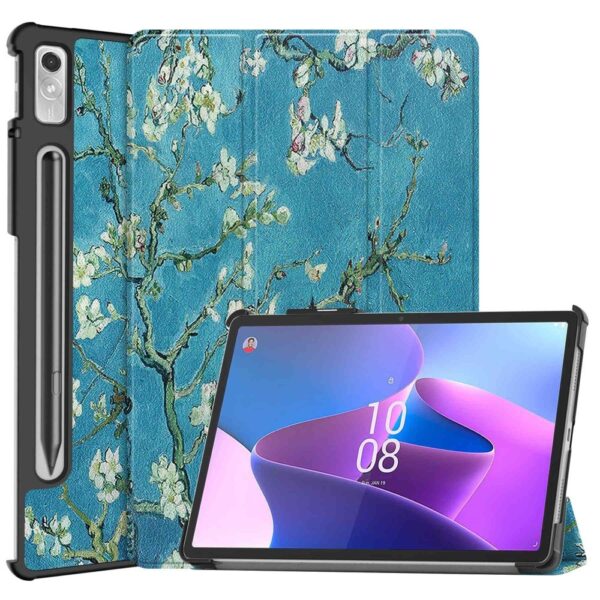 Lunso - Lenovo Tab P11 Pro Gen 2 (2e generatie) - Tri-Fold Bookcase hoes - Van Gogh Amandelbloesem