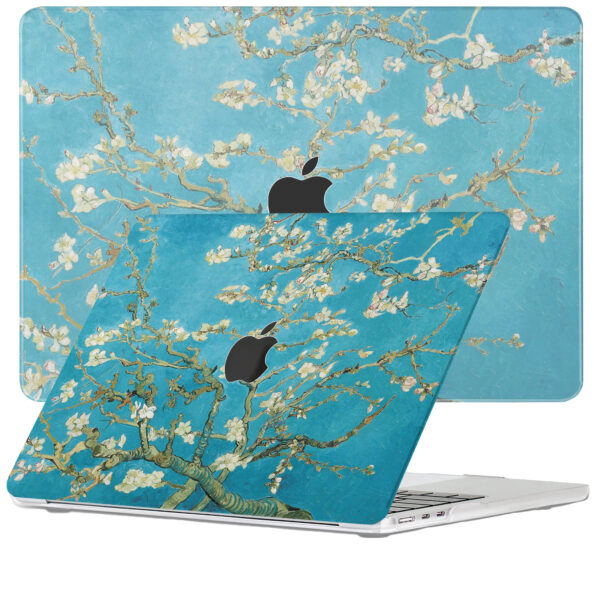 Lunso MacBook Air 13 inch (2022-2025) cover hoes - case - Van Gogh Amandelbloesem