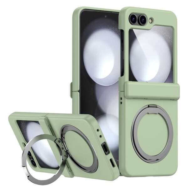 Lunso Samsung Galaxy Z Flip 7 FE / Z Flip6 backcover hoesje met MagSafe-ring - Lichtgroen