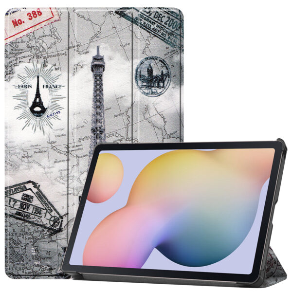 3-Vouw sleepcover hoes - Samsung Galaxy Tab S7 / Tab S8 - Eiffeltoren