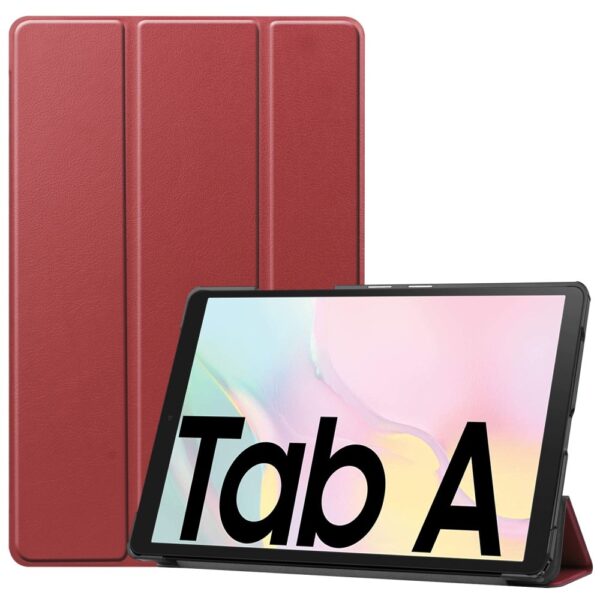 3-Vouw sleepcover hoes - Samsung Galaxy Tab A7 (2020) - Bordeaux Rood