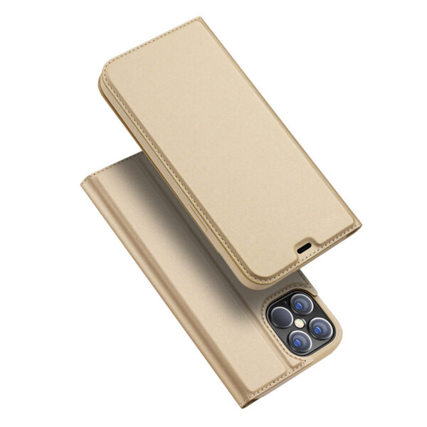 Dux Ducis - Pro serie slim wallet hoes - iPhone 12 Pro Max - Goud
