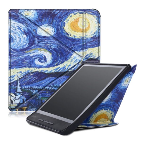 Lunso - sleepcover origami hoes - Kobo Forma (8 inch) - Van Gogh Schilderij