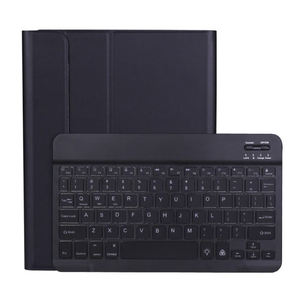 Lunso - afneembare Keyboard hoes (verlicht) - iPad Pro 11 inch (2020) - Zwart