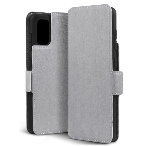 Qubits - slim wallet hoes - Samsung Galaxy A41 - Grijs