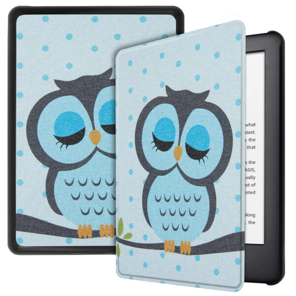 Lunso - sleepcover hoes - Kindle 2019 (Generatie 10) - Dommel uil
