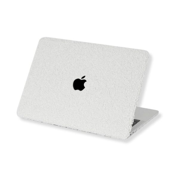 Lunso MacBook Pro 16 inch (2021-2024) cover hoes - case - Teddy Puffy Beige