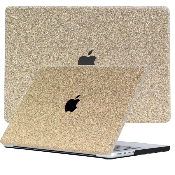 Lunso MacBook Pro 13 inch M1/M2 (2020-2022) cover hoes - case - Glitter Goud
