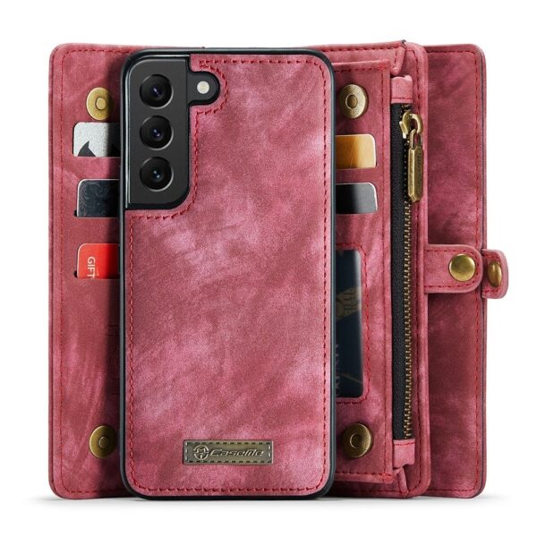 Caseme Samsung Galaxy S22 Plus hoes - Vintage 2 in 1 portemonnee - Roze