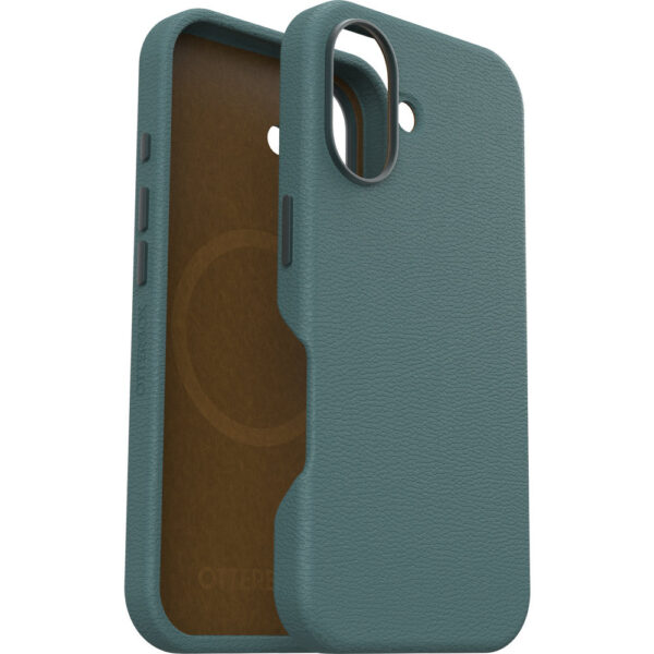 Otterbox Symmetry iPhone 16 Cactus leren hoesje - Magsafe Backcover - Juniper Sprig
