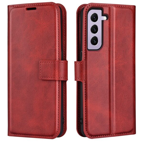 Lunso - Samsung Galaxy S23 - cover bookcase hoes - Rood