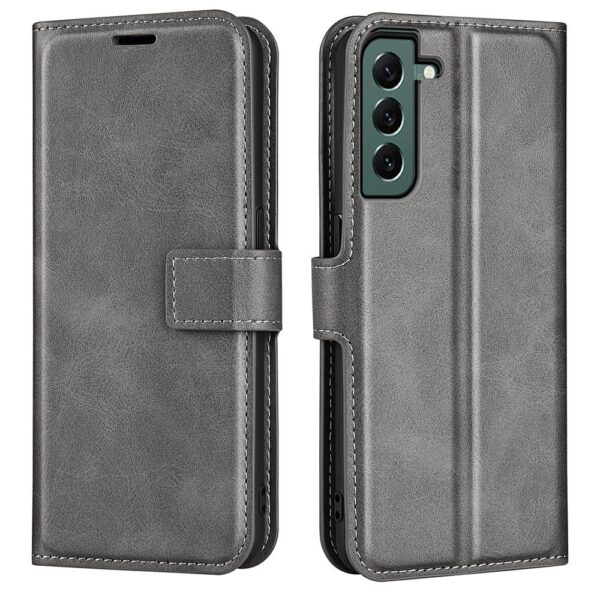 Lunso - Samsung Galaxy S23 Plus - cover bookcase hoes - Grijs