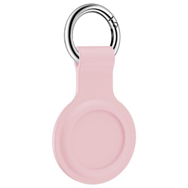 Lunso - Houder met sleutelhanger - Apple Airtags - Lichtroze