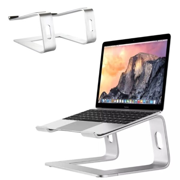 Universele aluminium Laptop Standaard / MacBook Standaard - Zilver