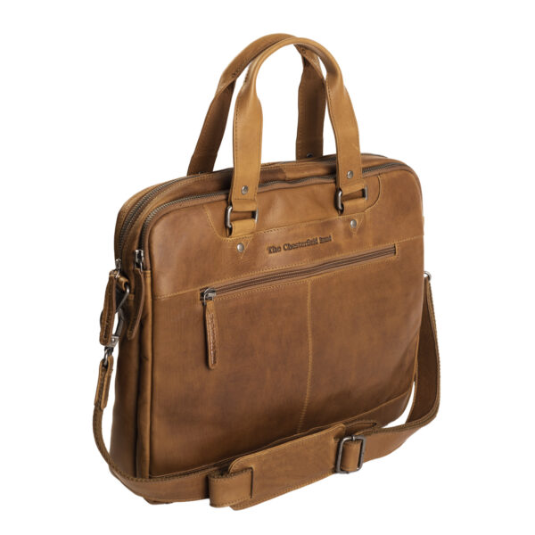 Chesterfield - Jovi Leren laptoptas - 14 inch - Cognac
